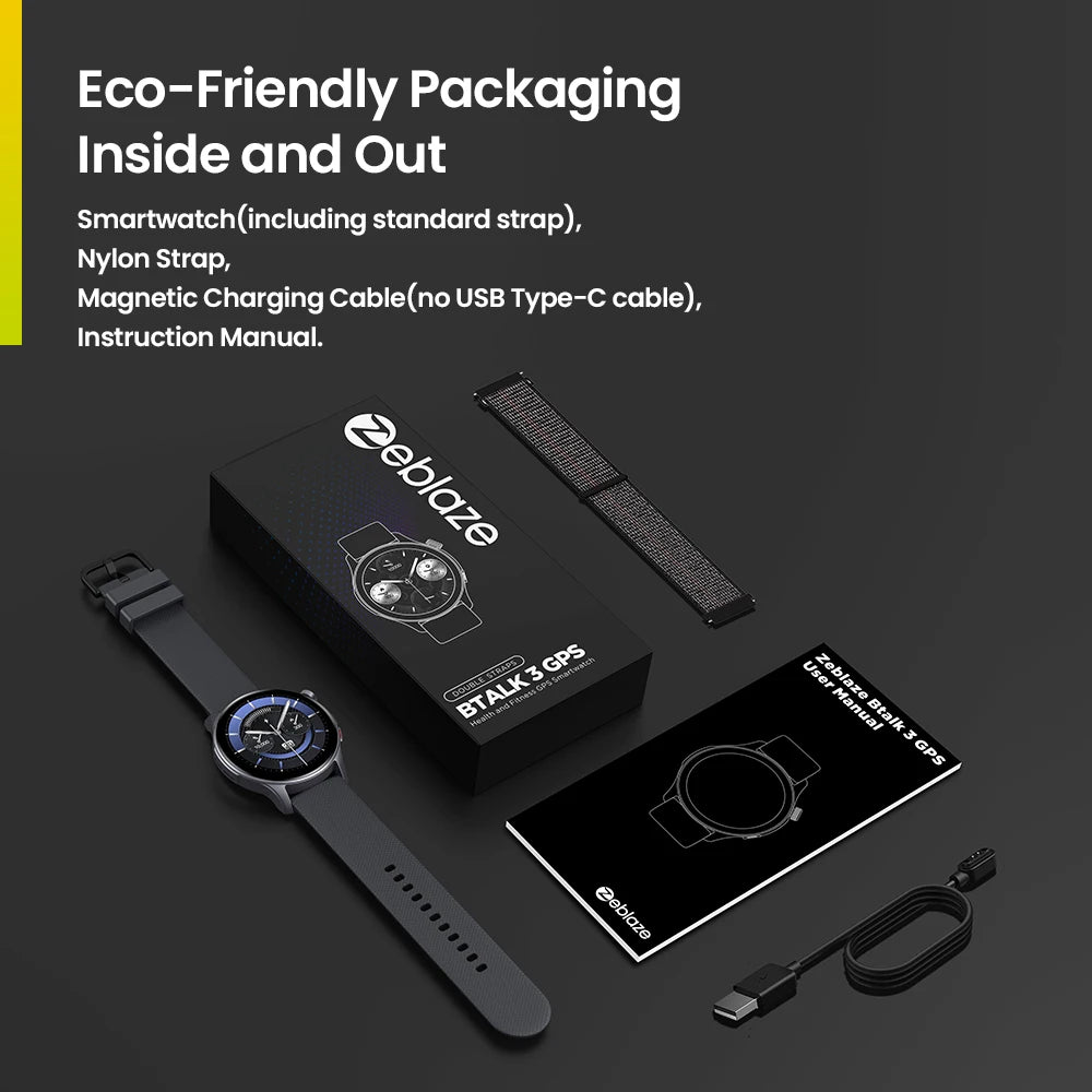 Zeblaze Btalk 3 GPS Smartwatch 1.43" AMOLED