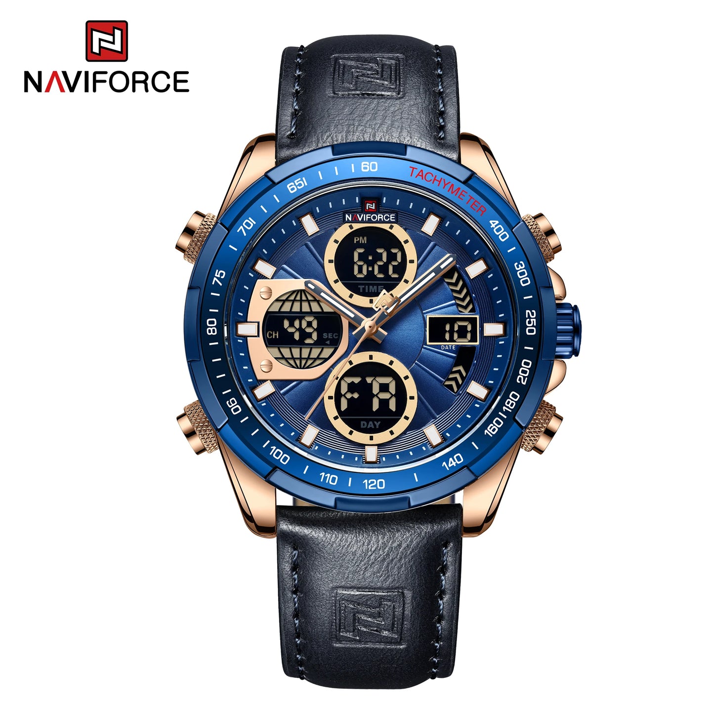 Naviforce NF9197 Green Dual-Display Sport Watch