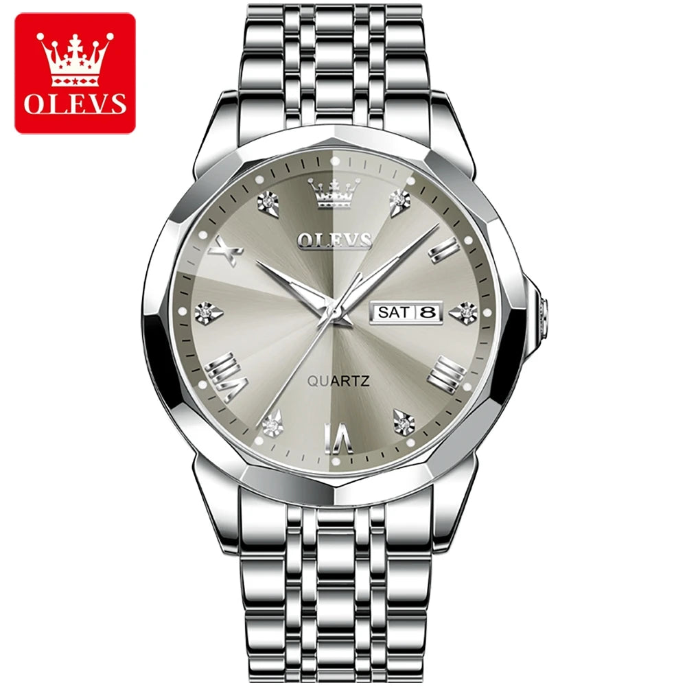 OLEVS 9931 Stainless Steel Classic Quartz Watch
