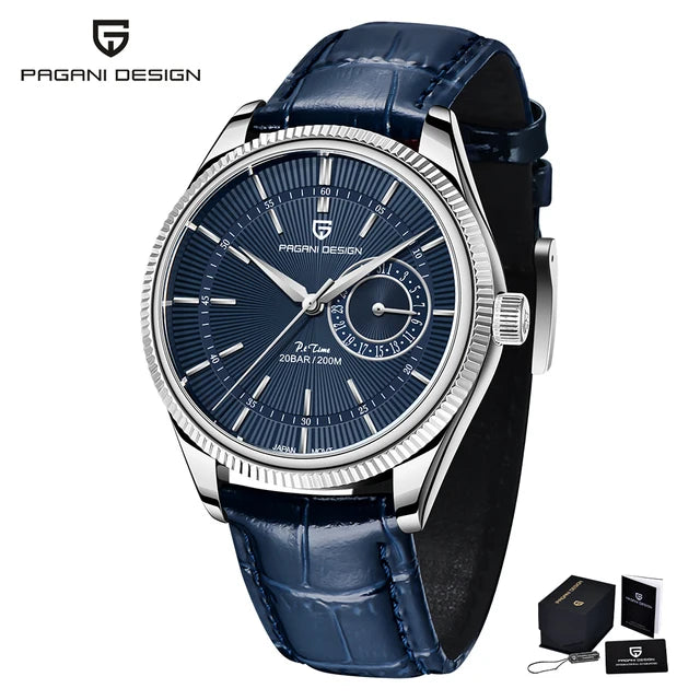 Pagani Design Dress Watch 40mm Leather Sapphire