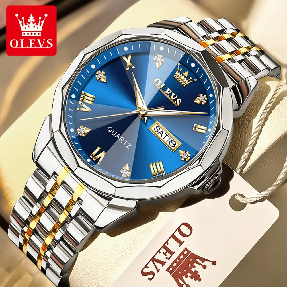 OLEVS 9931 Stainless Steel Classic Quartz Watch