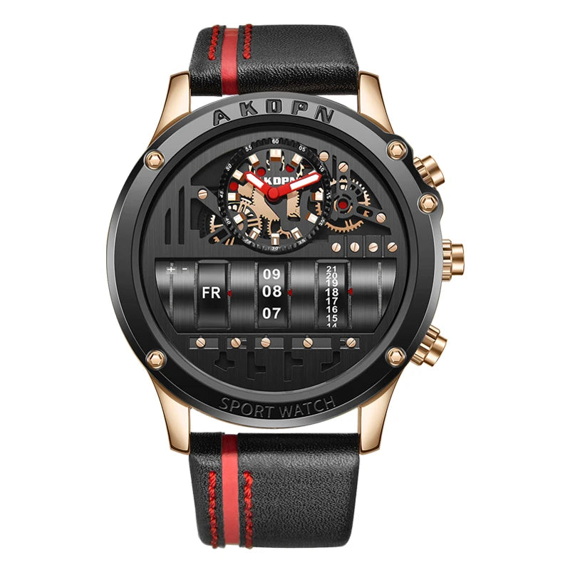 Yashidun Skeleton Automatic Watch with Full Calendar