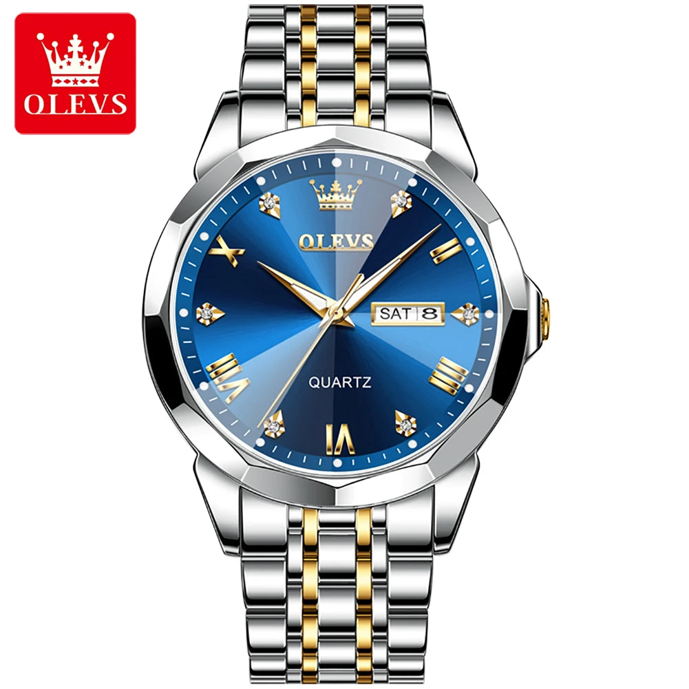 OLEVS 9931 Stainless Steel Classic Quartz Watch