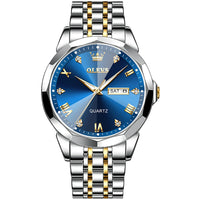 gold silver blue