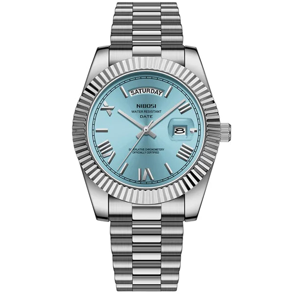 NIBOSI Fashion Quartz Men Watch Top Brand Luxury Wristwatch Day Date Miyota Watch Men Waterproof Steel Male Clock Reloj Hombre