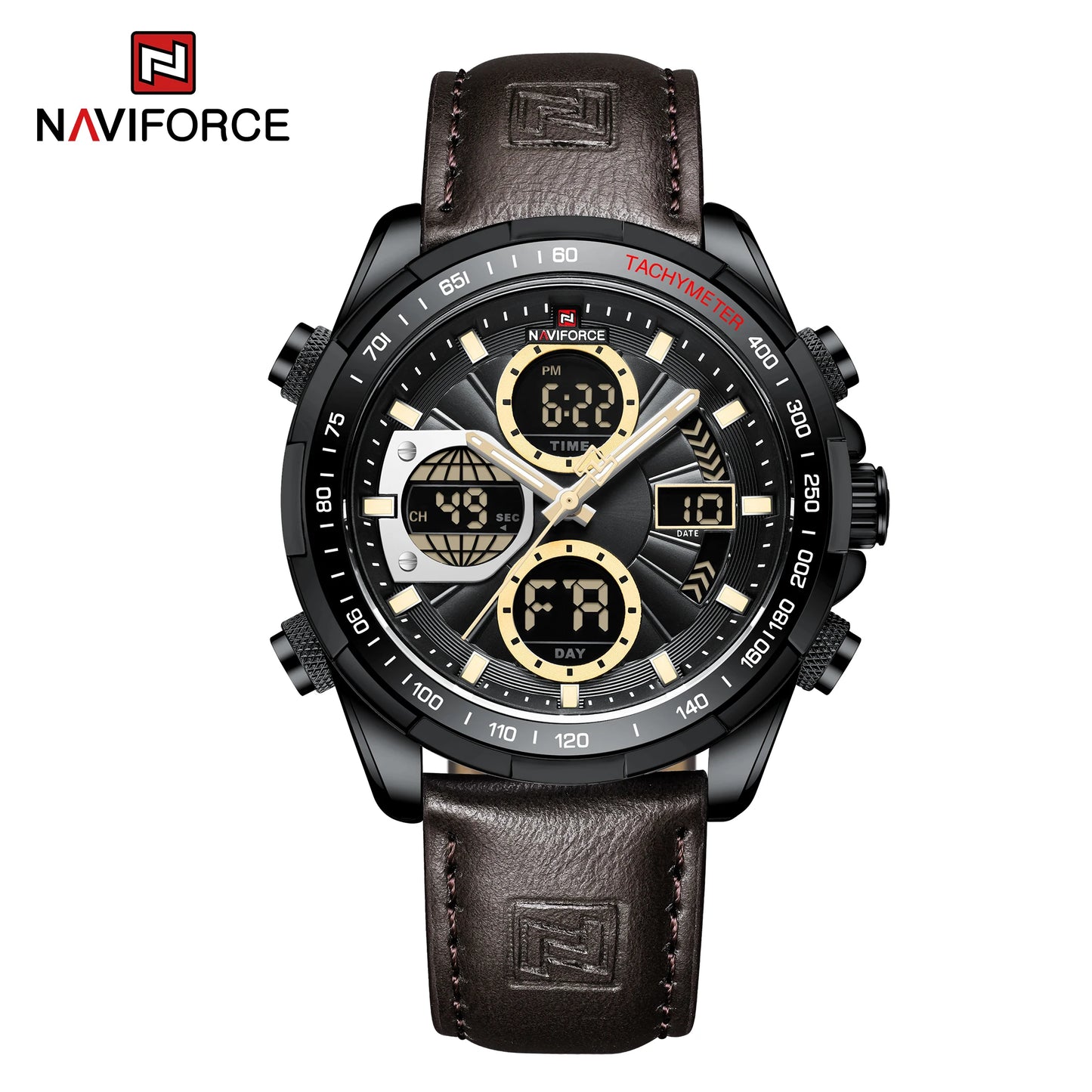 Naviforce NF9197 Green Dual-Display Sport Watch