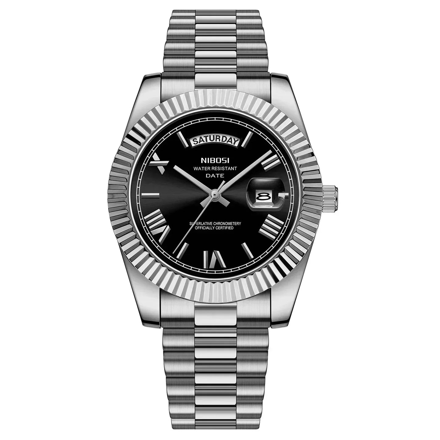 NIBOSI Fashion Quartz Men Watch Top Brand Luxury Wristwatch Day Date Miyota Watch Men Waterproof Steel Male Clock Reloj Hombre
