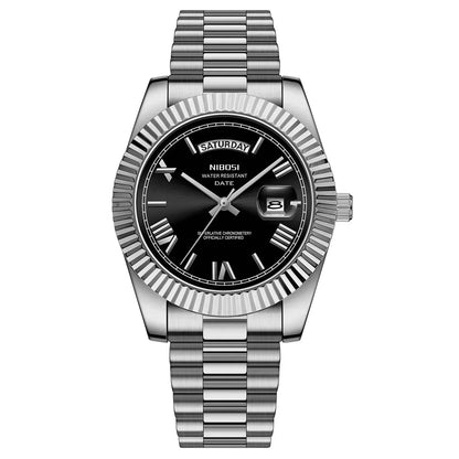 NIBOSI Fashion Quartz Men Watch Top Brand Luxury Wristwatch Day Date Miyota Watch Men Waterproof Steel Male Clock Reloj Hombre