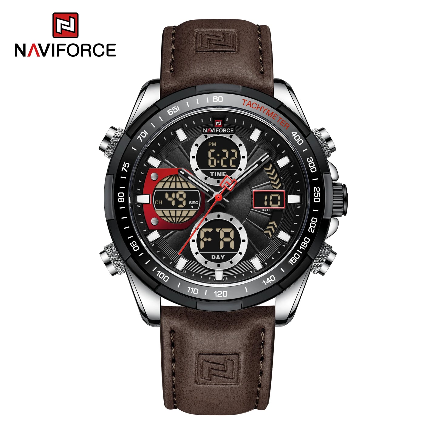 Naviforce NF9197 Green Dual-Display Sport Watch