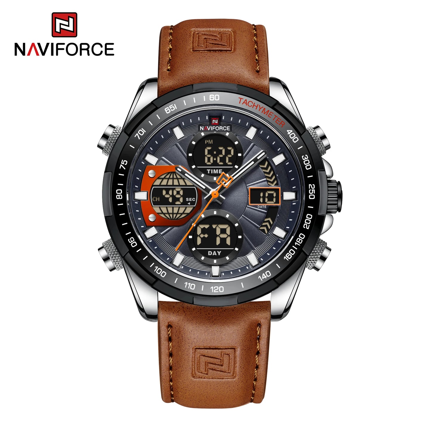 Naviforce NF9197 Green Dual-Display Sport Watch