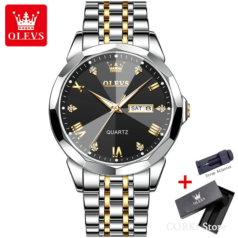 OLEVS 9931 Stainless Steel Classic Quartz Watch