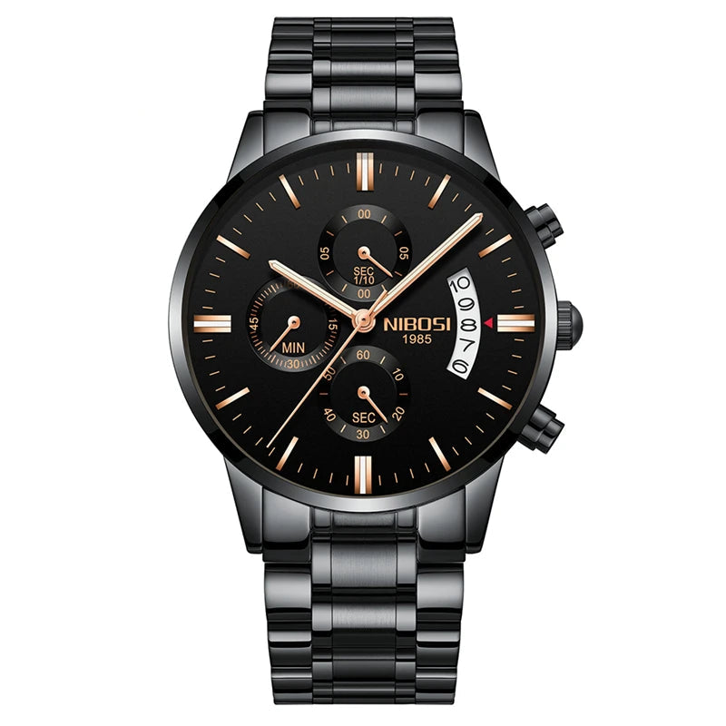 NIBOSI Mens Watches Top Brand Luxury Famous Men's Dress Watch Fashion Casual Military Quartz Wristwatches Saat Relogio Masculino