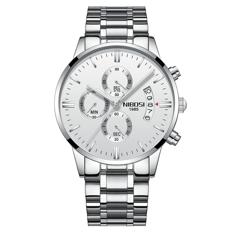 NIBOSI Mens Watches Top Brand Luxury Famous Men's Dress Watch Fashion Casual Military Quartz Wristwatches Saat Relogio Masculino