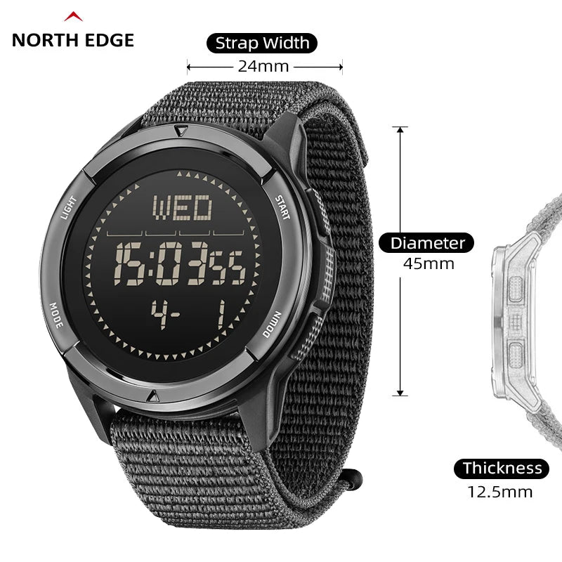 North Edge ALPS Digital Sports Watch – 5ATM & Compass