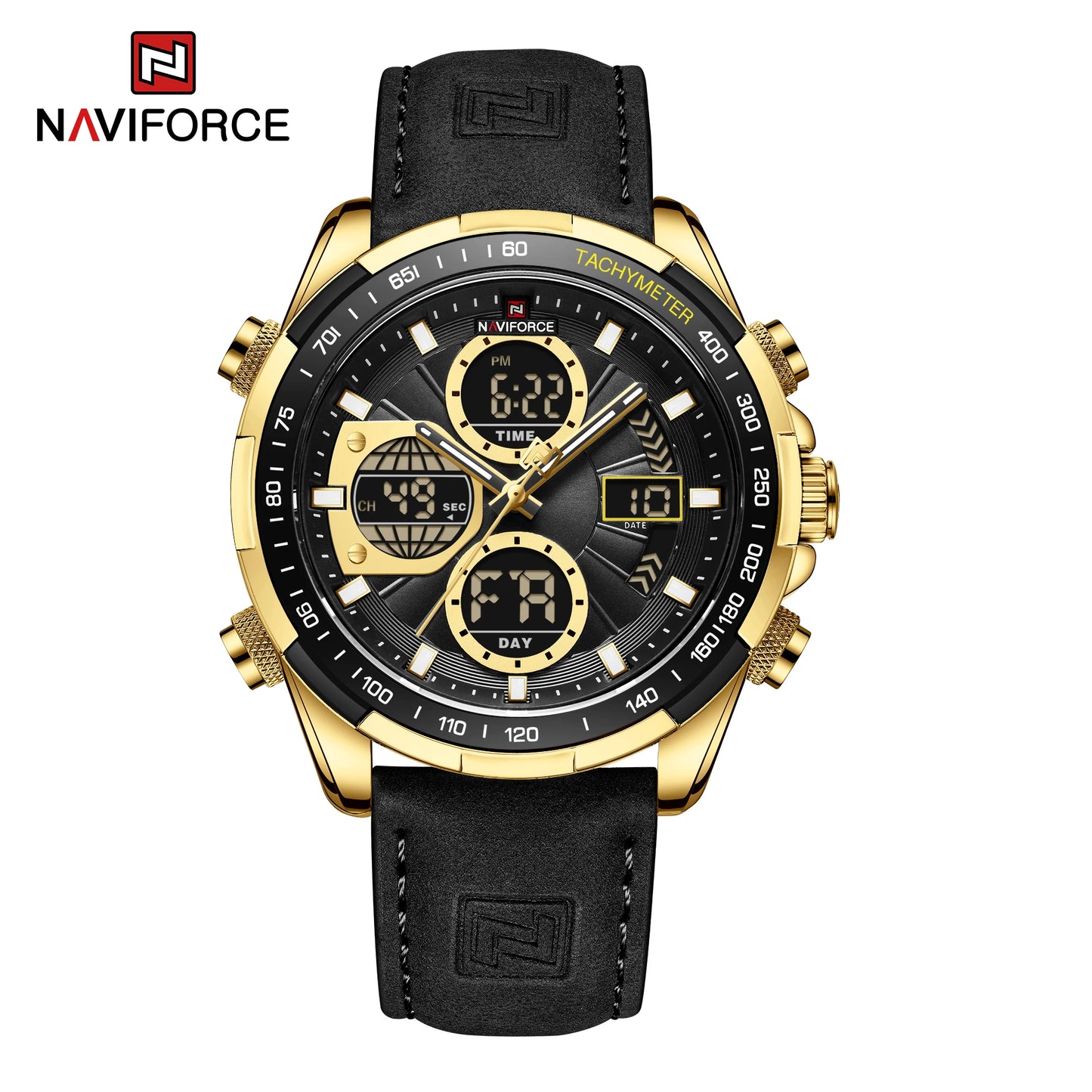 Naviforce NF9197 Green Dual-Display Sport Watch