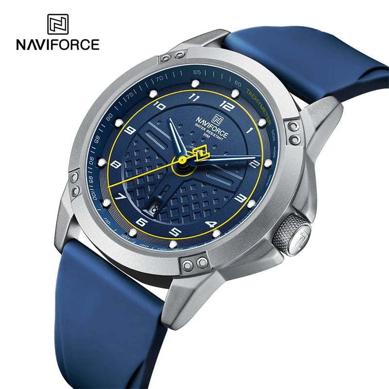 Naviforce Blue Sport Quartz Men’s Watch 45mm