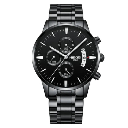 NIBOSI Mens Watches Top Brand Luxury Famous Men's Dress Watch Fashion Casual Military Quartz Wristwatches Saat Relogio Masculino