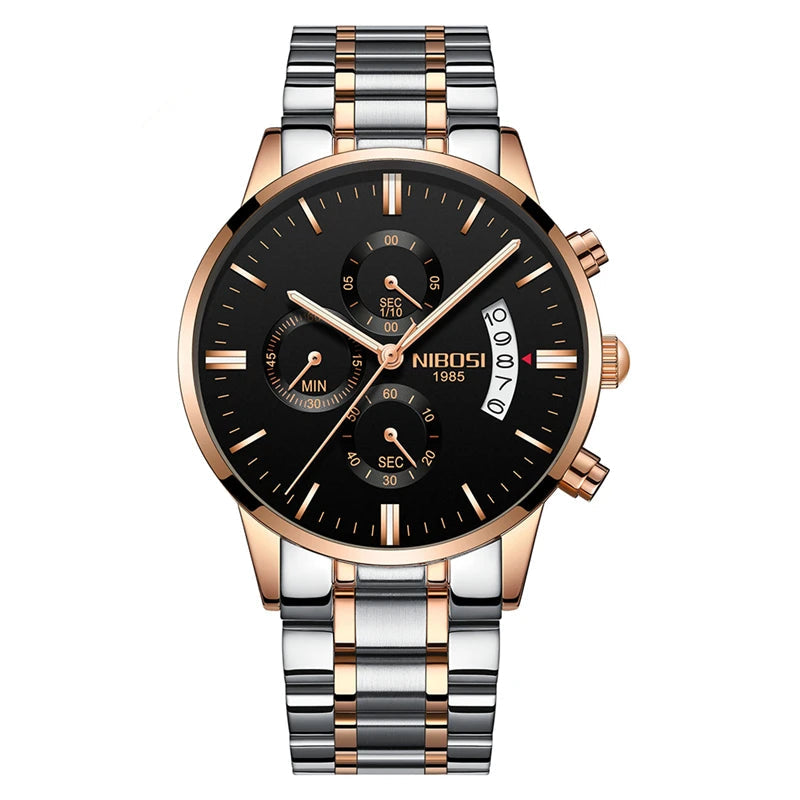 NIBOSI Mens Watches Top Brand Luxury Famous Men's Dress Watch Fashion Casual Military Quartz Wristwatches Saat Relogio Masculino
