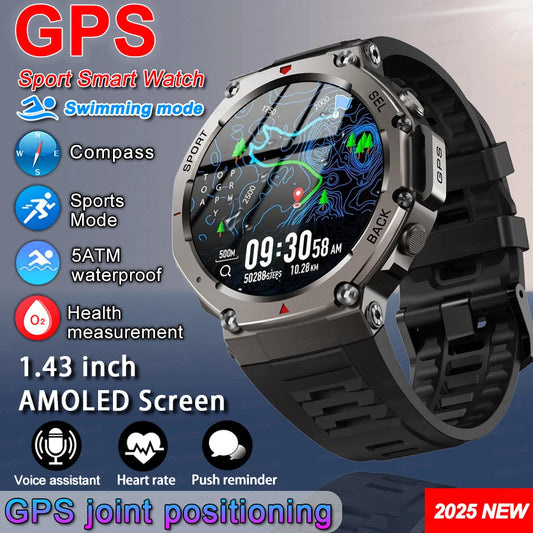 T-Rex 3 Military GPS Smartwatch 1.43” AMOLED