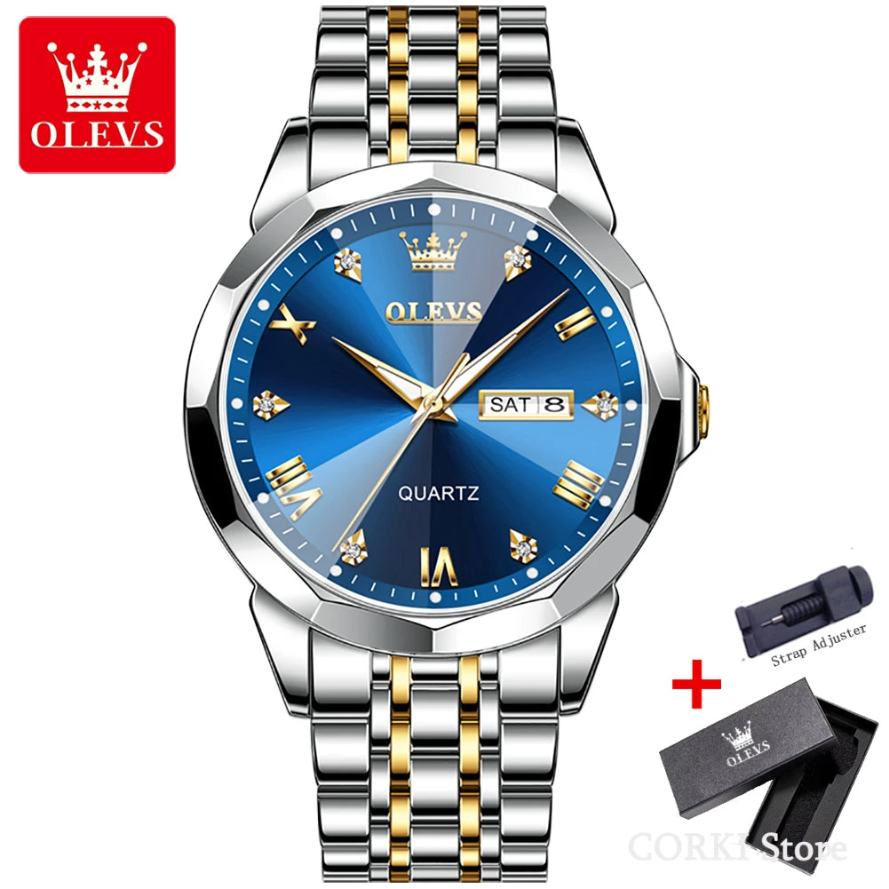 OLEVS 9931 Stainless Steel Classic Quartz Watch