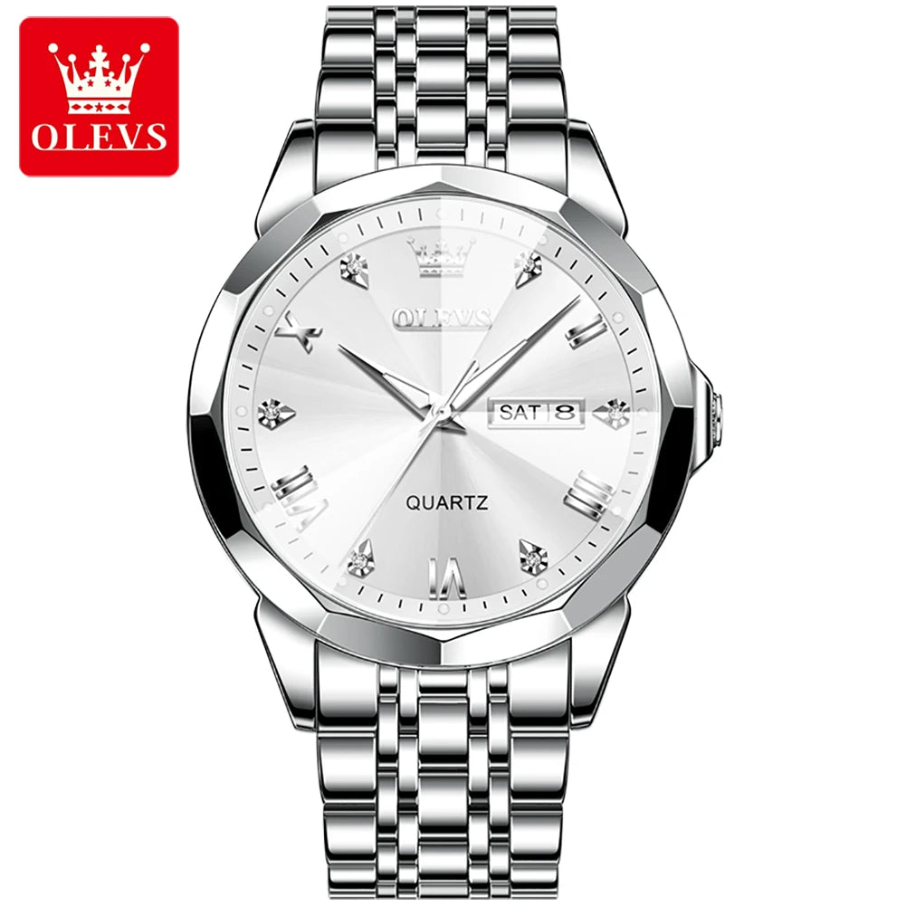 OLEVS 9931 Stainless Steel Classic Quartz Watch