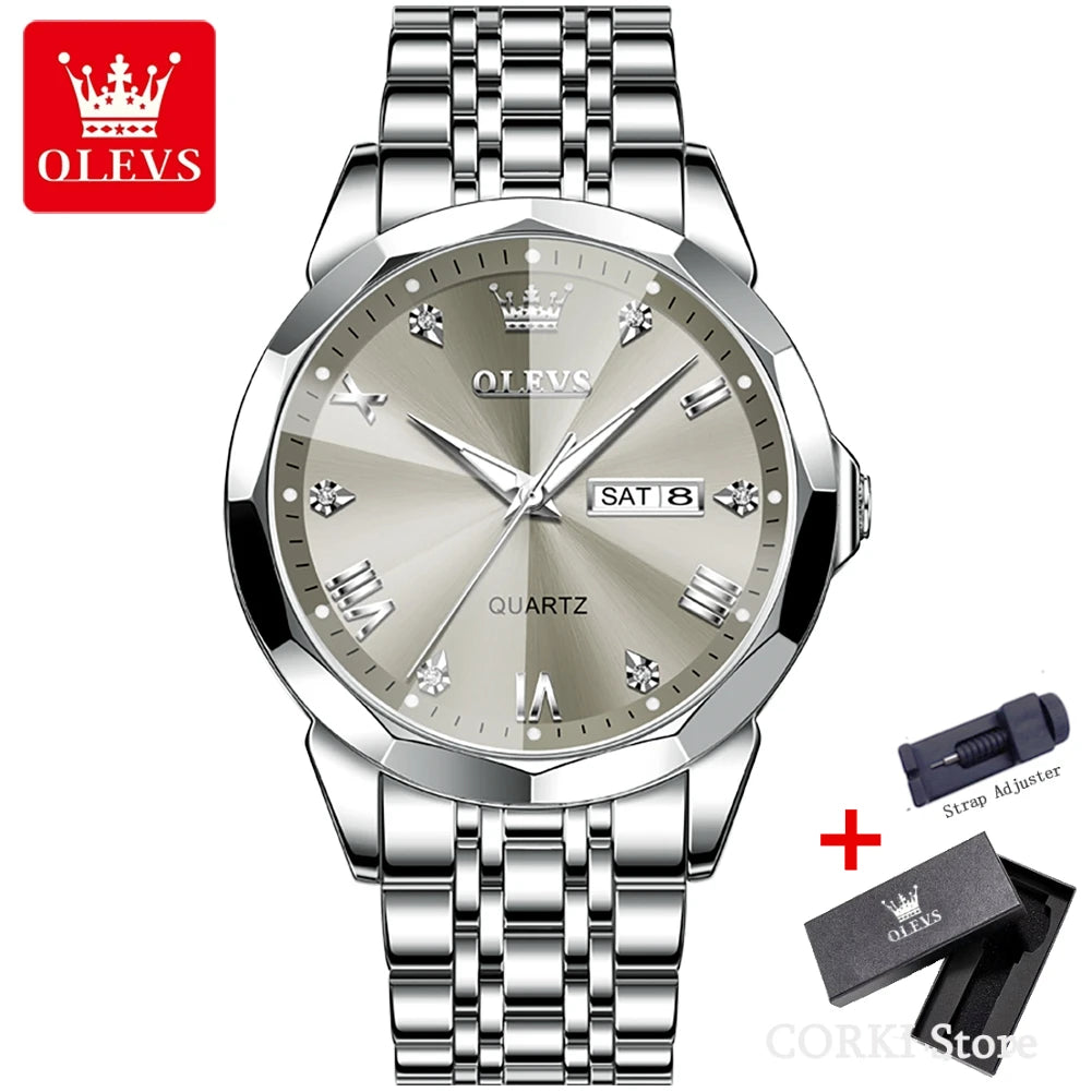 OLEVS 9931 Stainless Steel Classic Quartz Watch