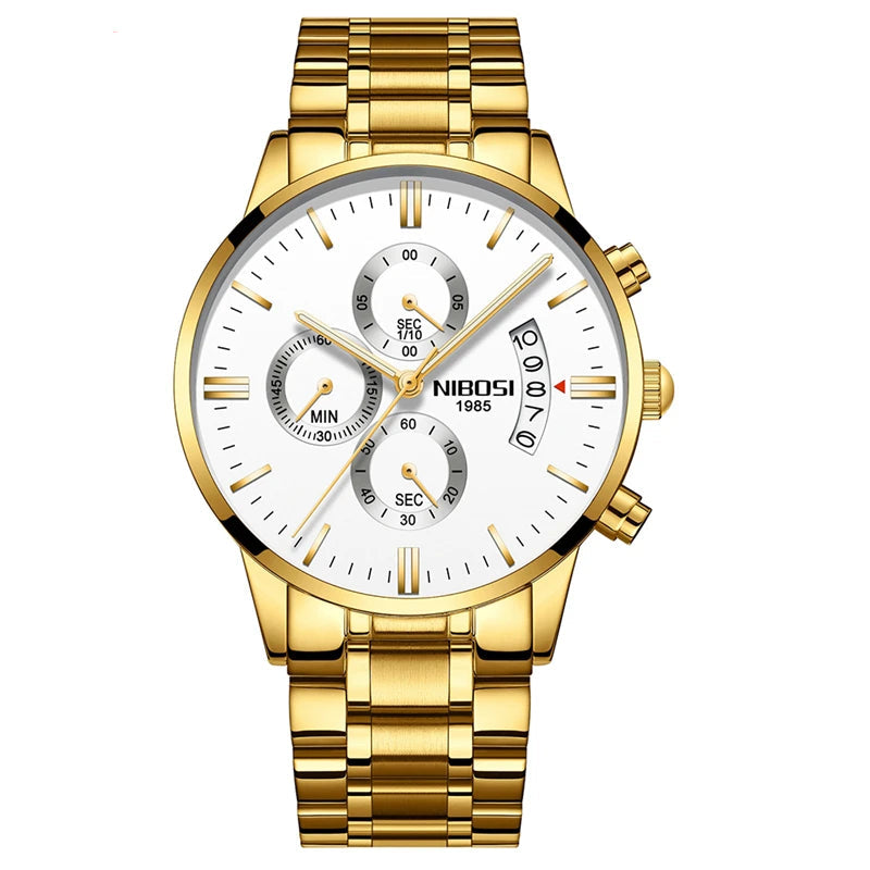 NIBOSI Mens Watches Top Brand Luxury Famous Men's Dress Watch Fashion Casual Military Quartz Wristwatches Saat Relogio Masculino