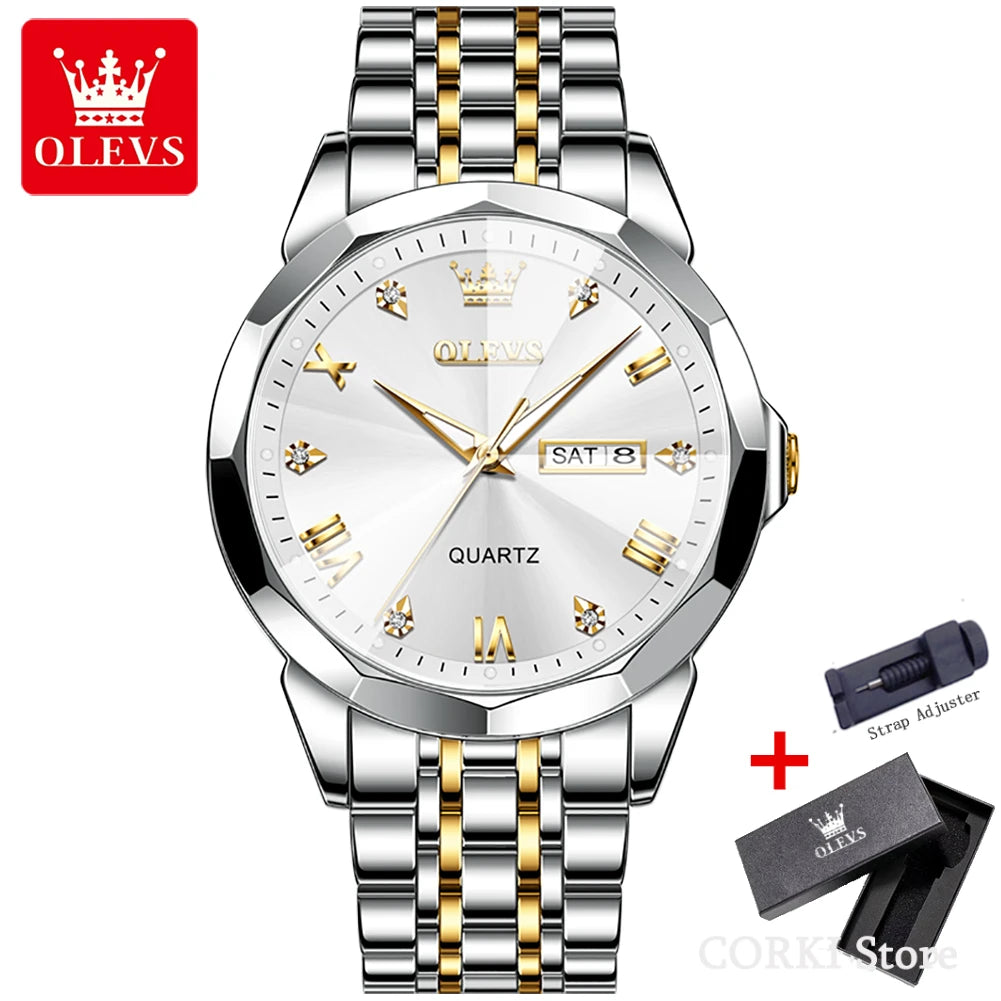 OLEVS 9931 Stainless Steel Classic Quartz Watch
