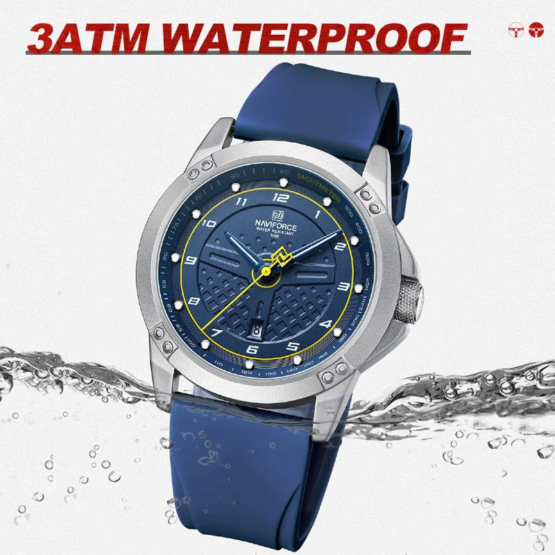 Naviforce Blue Sport Quartz Men’s Watch 45mm