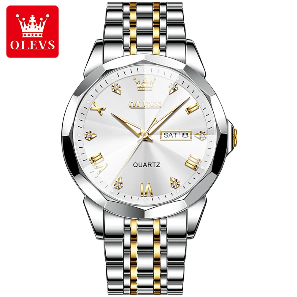 OLEVS 9931 Stainless Steel Classic Quartz Watch