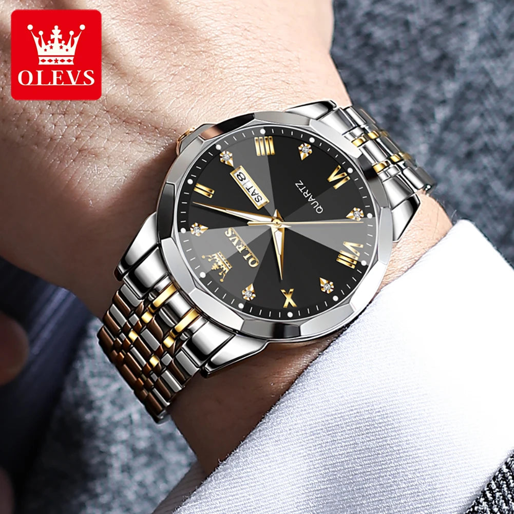 OLEVS 9931 Stainless Steel Classic Quartz Watch