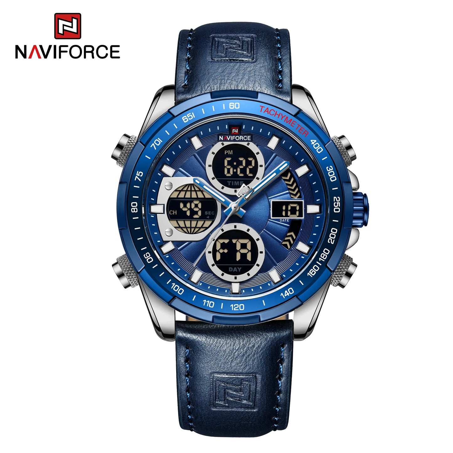 Naviforce NF9197 Green Dual-Display Sport Watch