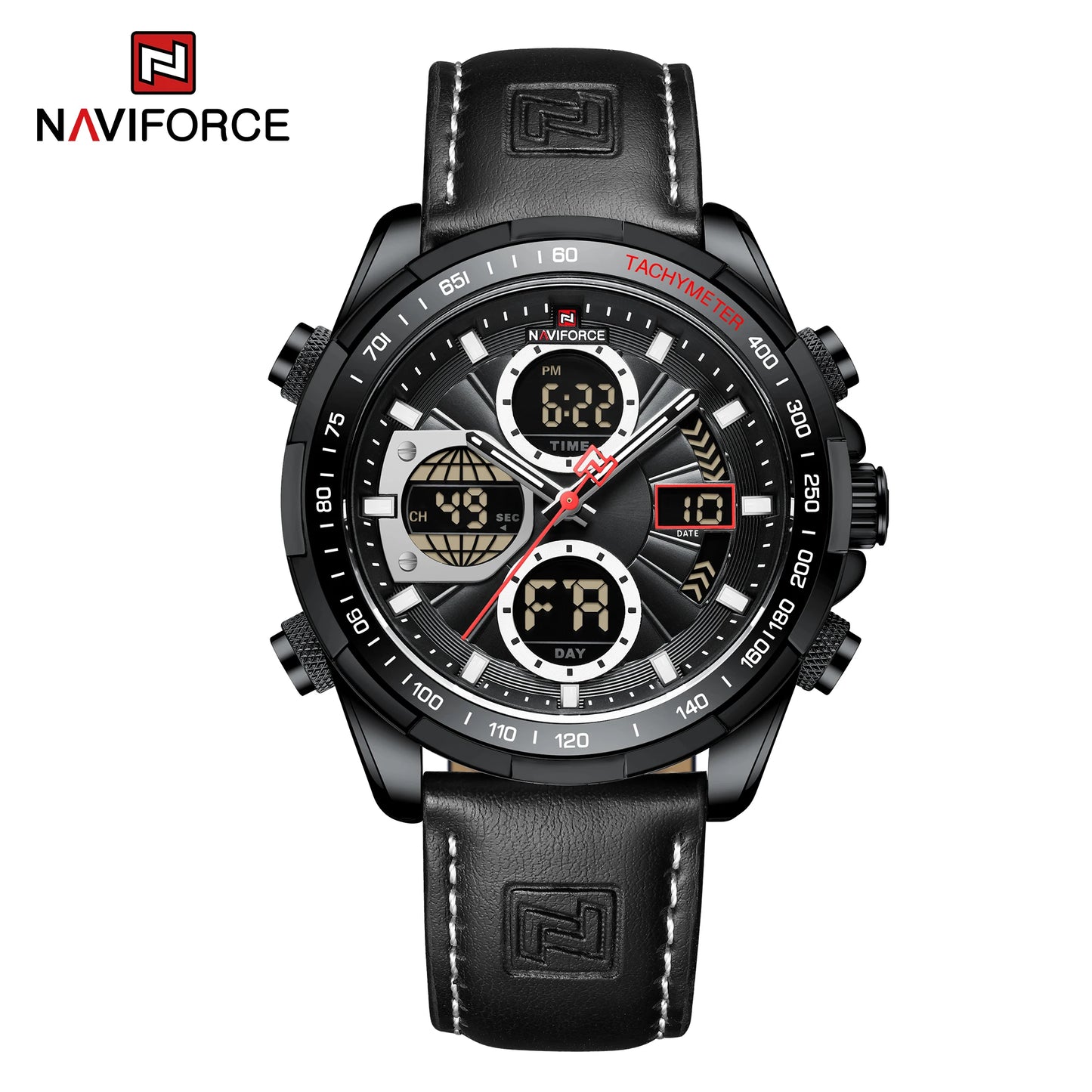 Naviforce NF9197 Green Dual-Display Sport Watch