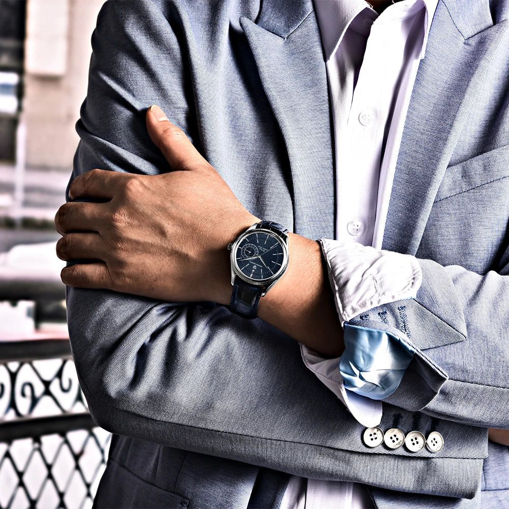 Pagani Design Dress Watch 40mm Leather Sapphire