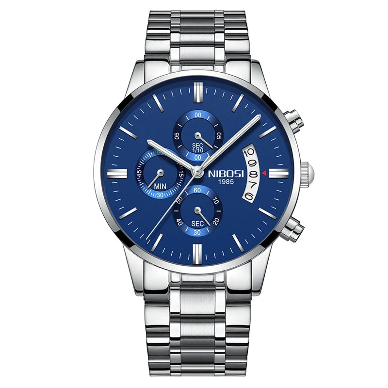 NIBOSI Mens Watches Top Brand Luxury Famous Men's Dress Watch Fashion Casual Military Quartz Wristwatches Saat Relogio Masculino