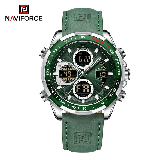Naviforce NF9197 Green Dual-Display Sport Watch
